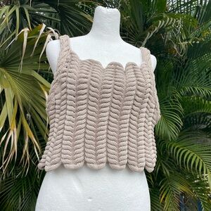 DKNY Nude Knit Tank Size XL NWT